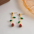 Dangler Rose Earrings
